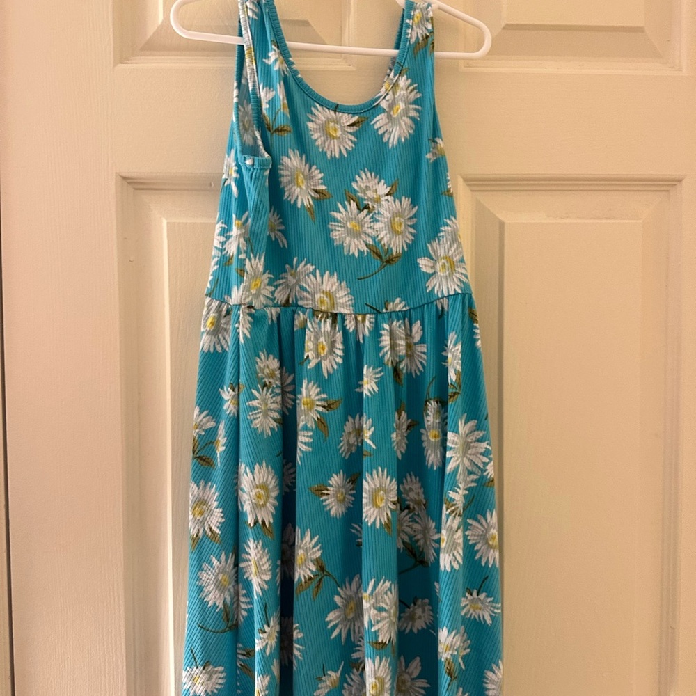 Floral Blue Kids Dress